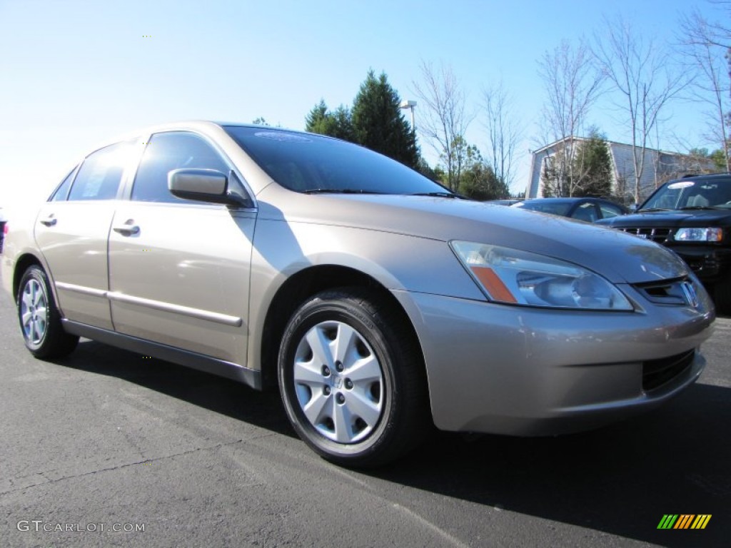 2003 Accord LX Sedan - Desert Mist Metallic / Ivory photo #4
