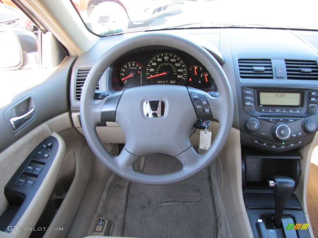 2003 Accord LX Sedan - Desert Mist Metallic / Ivory photo #12