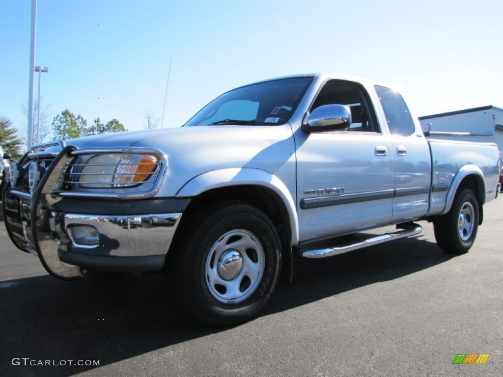 2000 Tundra SR5 Extended Cab - Platinum Metallic / Light Charcoal photo #1
