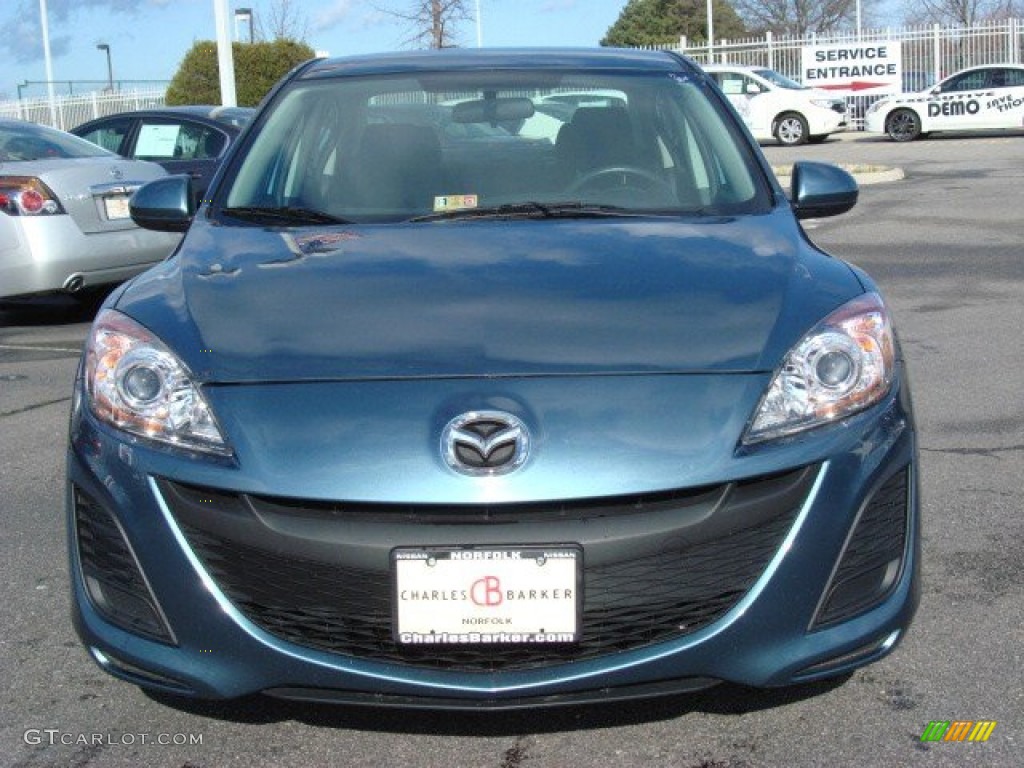 2011 MAZDA3 i Sport 4 Door - Gunmetal Blue Mica / Black photo #8