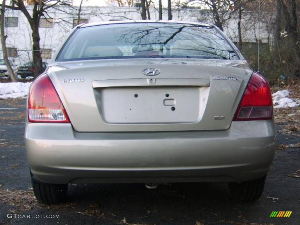 2002 Elantra GLS Sedan - Champagne Beige / Beige photo #5