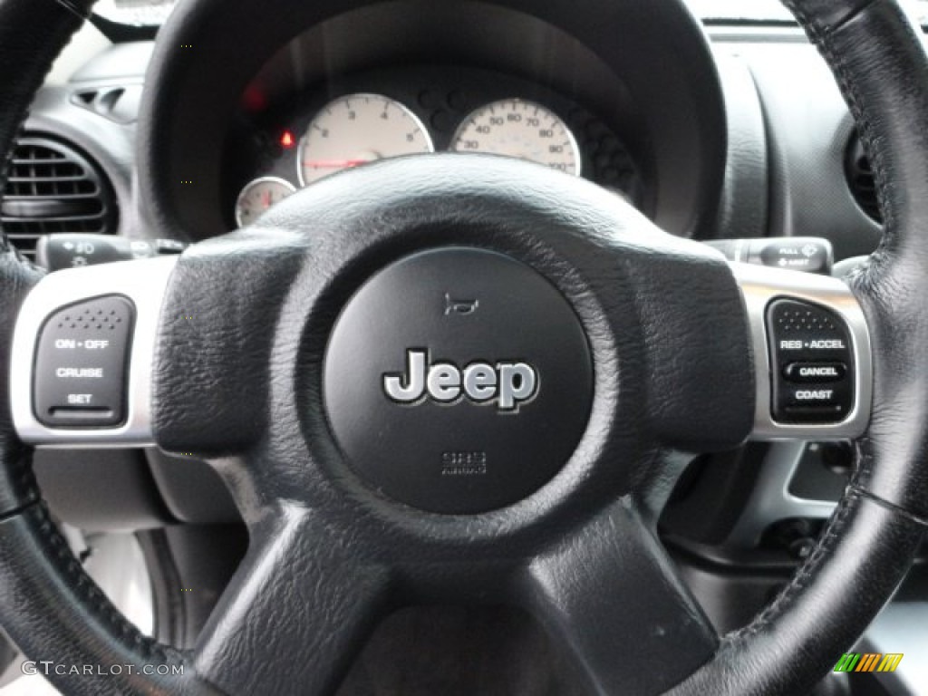 2002 Jeep Liberty Limited 4x4 Dark Slate Gray Steering Wheel Photo #60309479