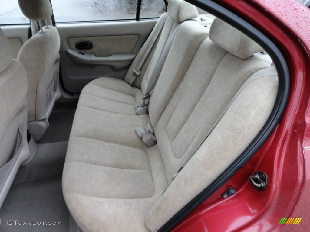 2003 Elantra GLS Sedan - Chianti Red / Beige photo #11