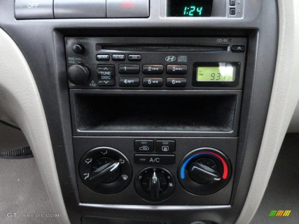 2003 Elantra GLS Sedan - Chianti Red / Beige photo #17