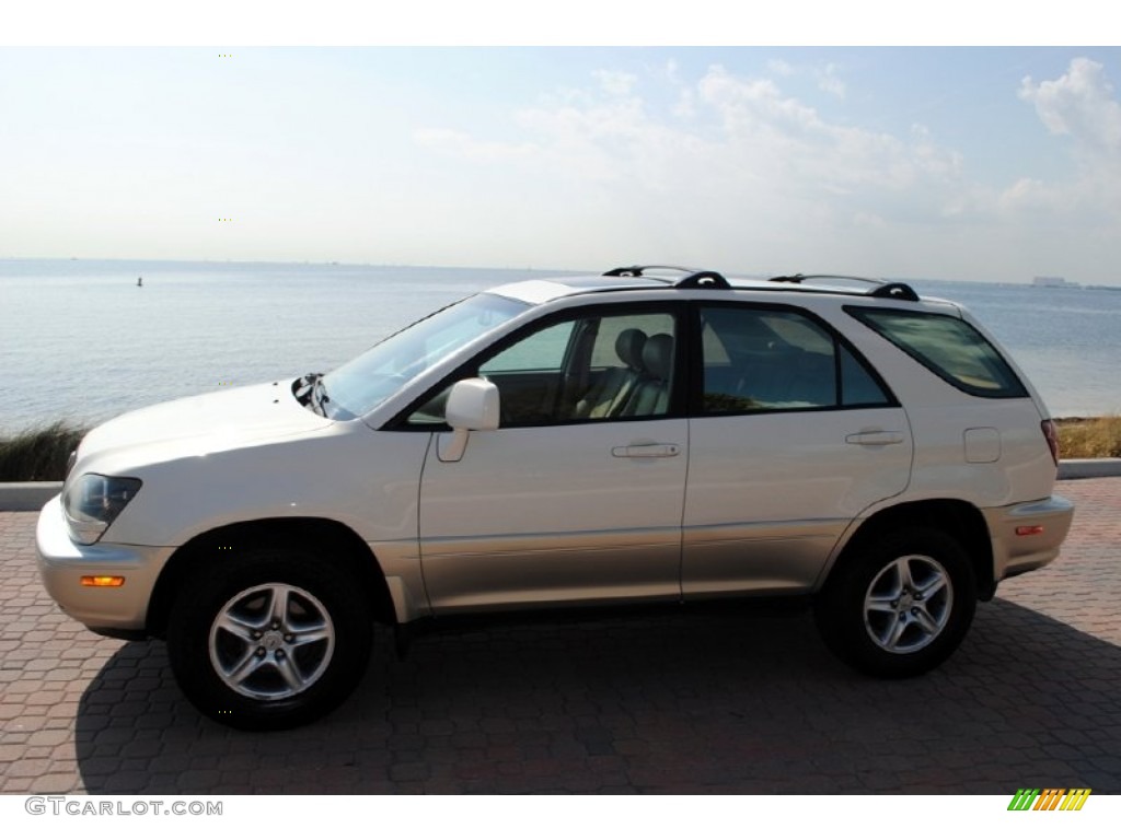 2000 RX 300 AWD - Pearl White / Ivory photo #2