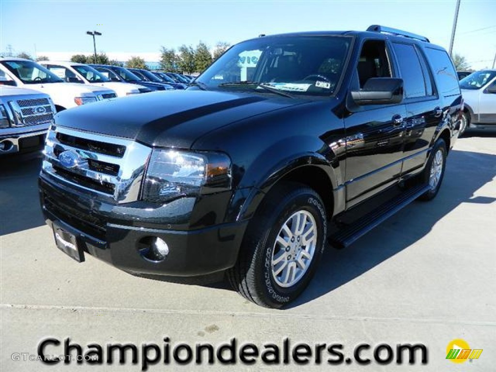 2012 Expedition Limited - Tuxedo Black Metallic / Charcoal Black photo #1