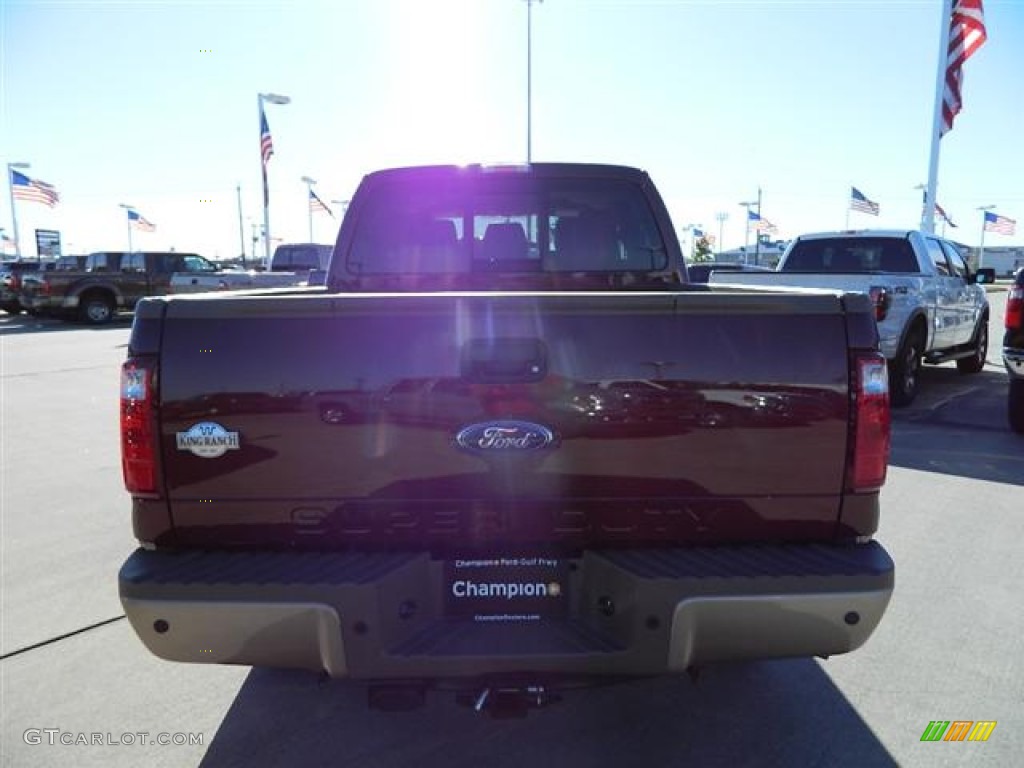 2012 F250 Super Duty King Ranch Crew Cab 4x4 - Autumn Red Metallic / Chaparral Leather photo #6