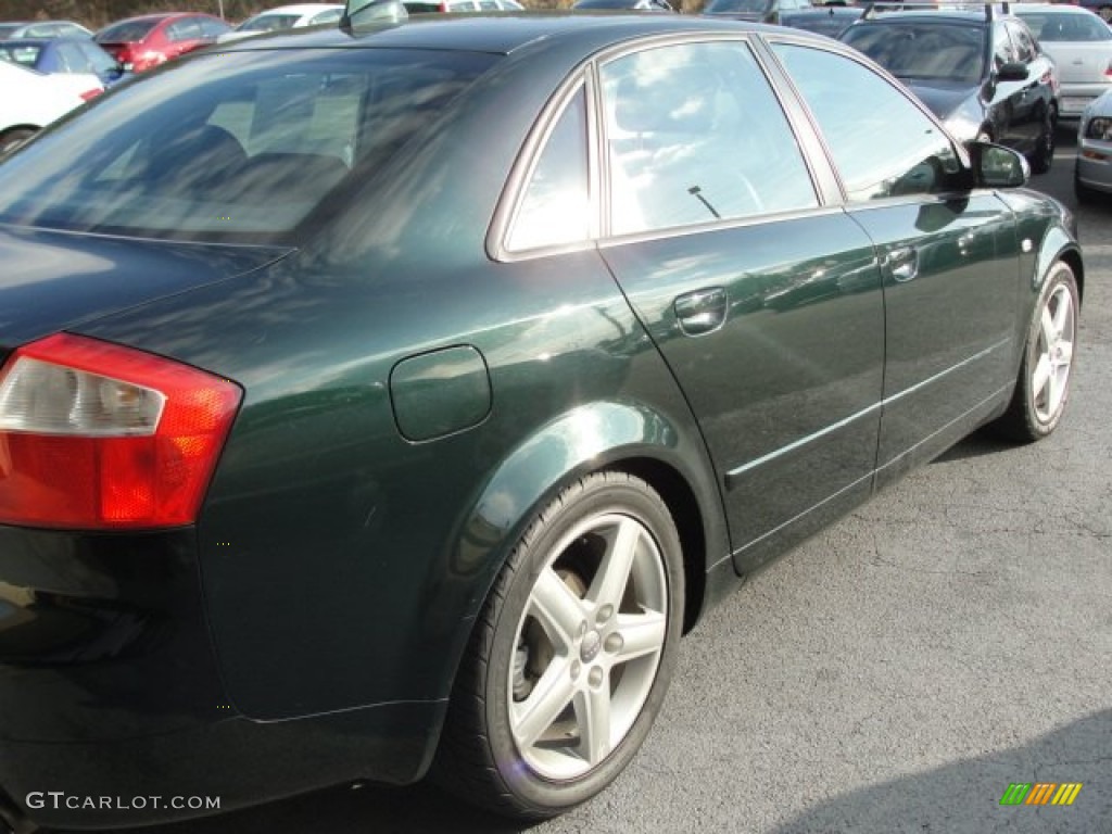2004 A4 1.8T quattro Sedan - Cambridge Green Pearl Effect / Ebony photo #11