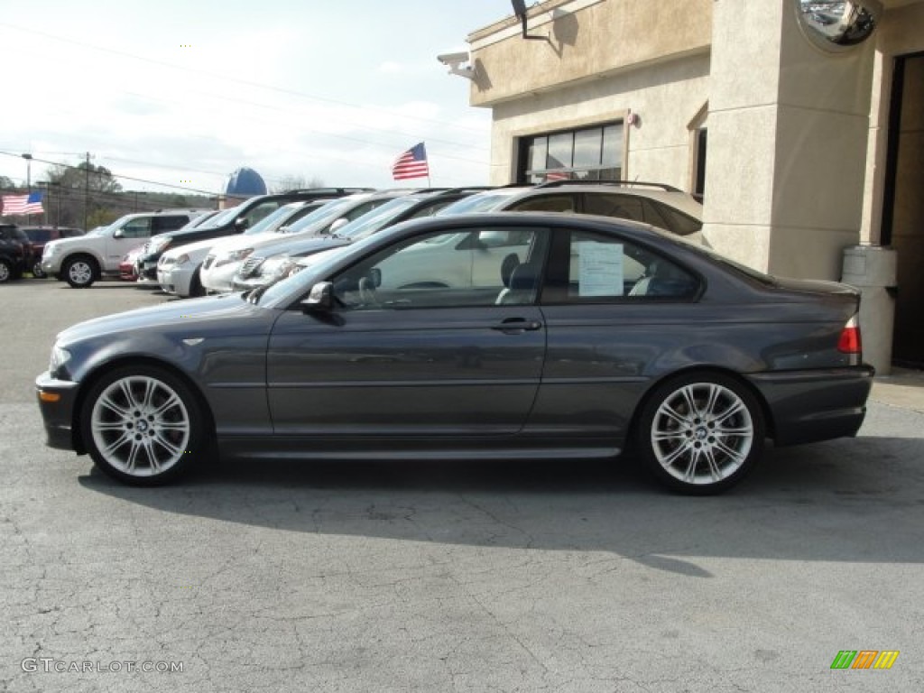 2005 3 Series 330i Coupe - Sparkling Graphite Metallic / Black photo #4