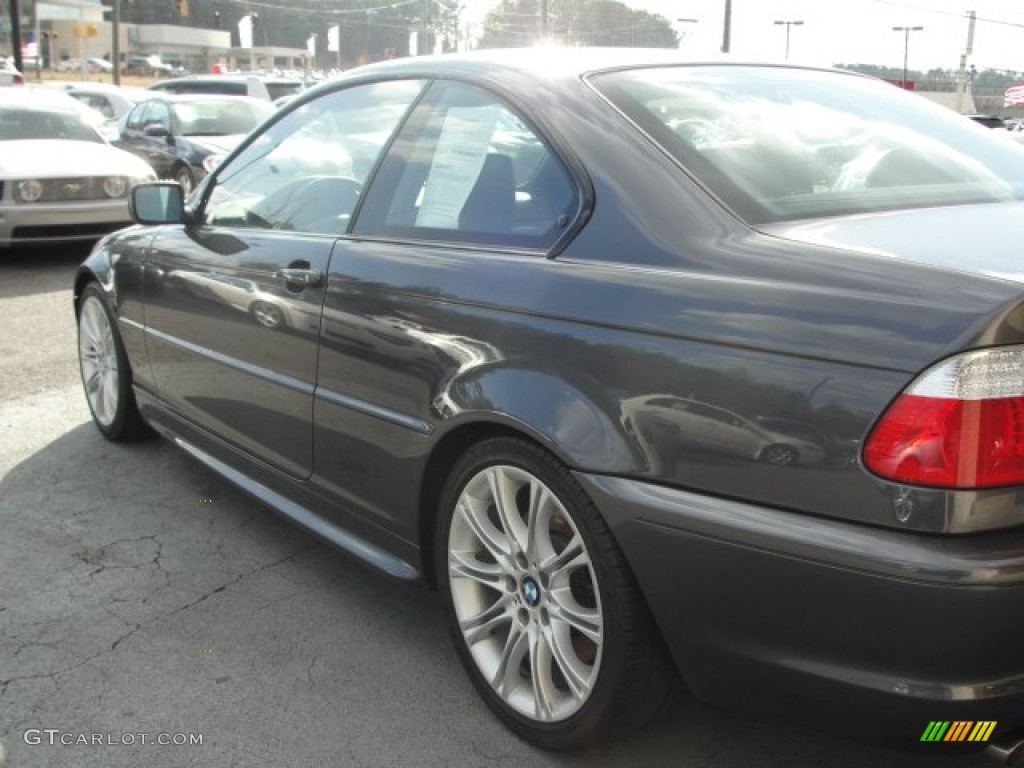 2005 3 Series 330i Coupe - Sparkling Graphite Metallic / Black photo #6