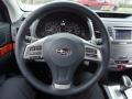 Off Black 2012 Subaru Outback 2.5i Limited Steering Wheel
