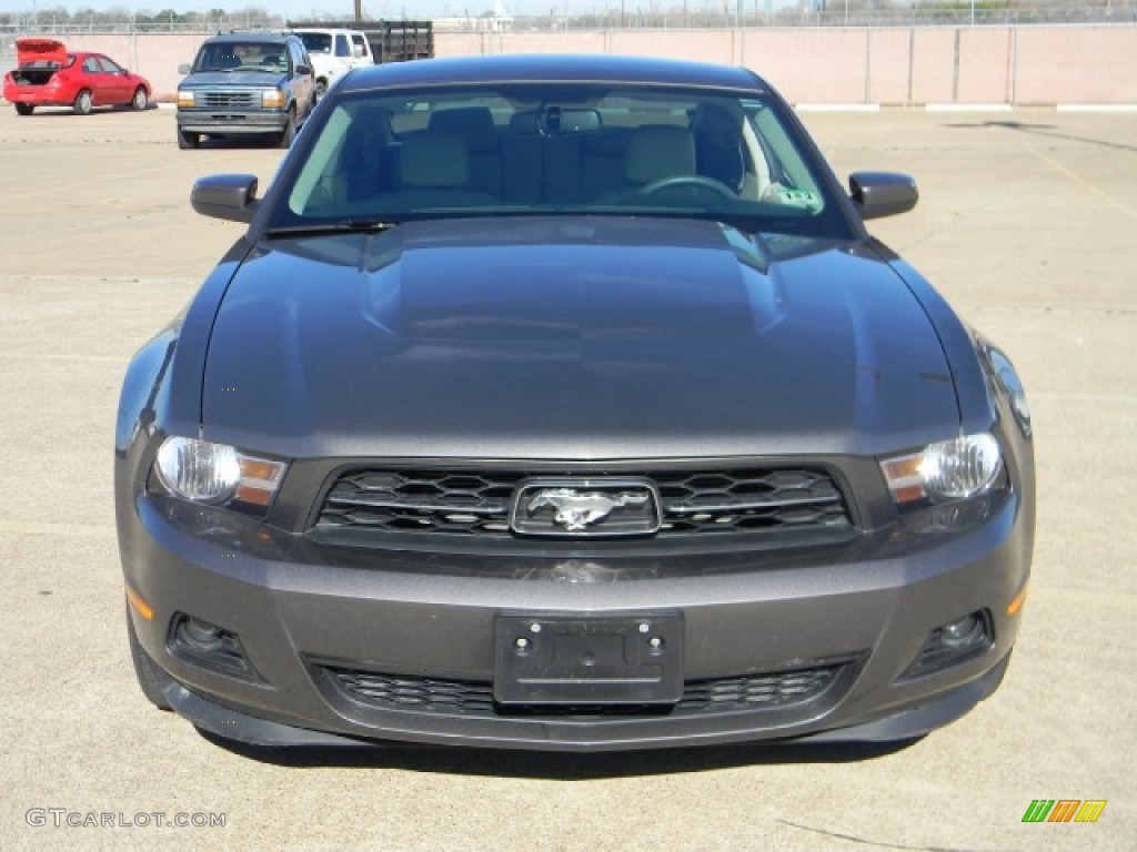 2011 Mustang V6 Premium Coupe - Sterling Gray Metallic / Stone photo #2