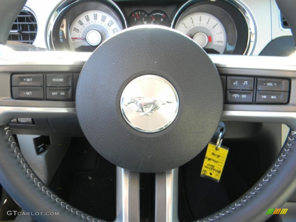 2011 Mustang V6 Premium Coupe - Sterling Gray Metallic / Stone photo #11