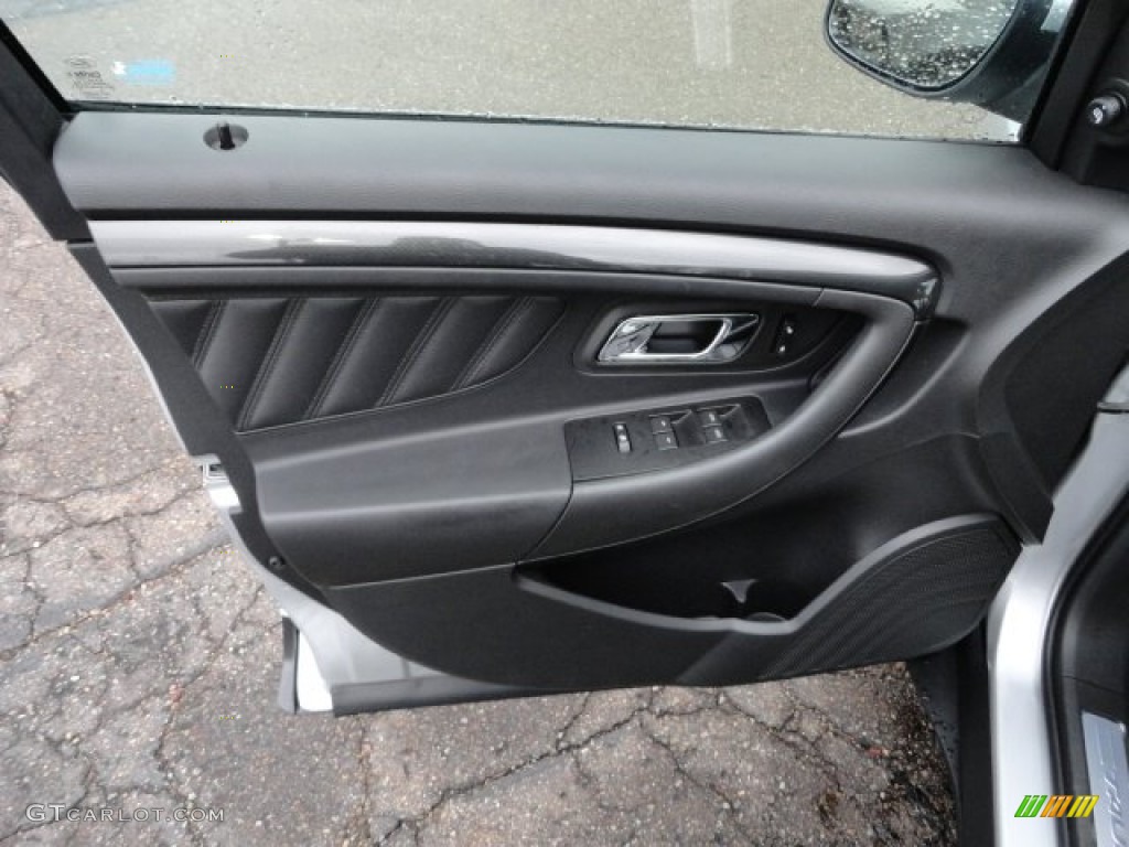 2012 Ford Taurus SHO AWD Charcoal Black Door Panel Photo #60314909