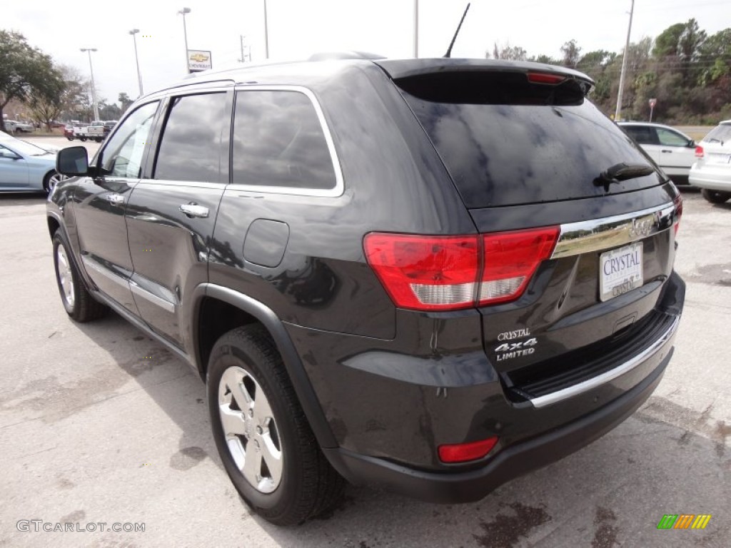 2011 Grand Cherokee Limited 4x4 - Brilliant Black Crystal Pearl / Black photo #3
