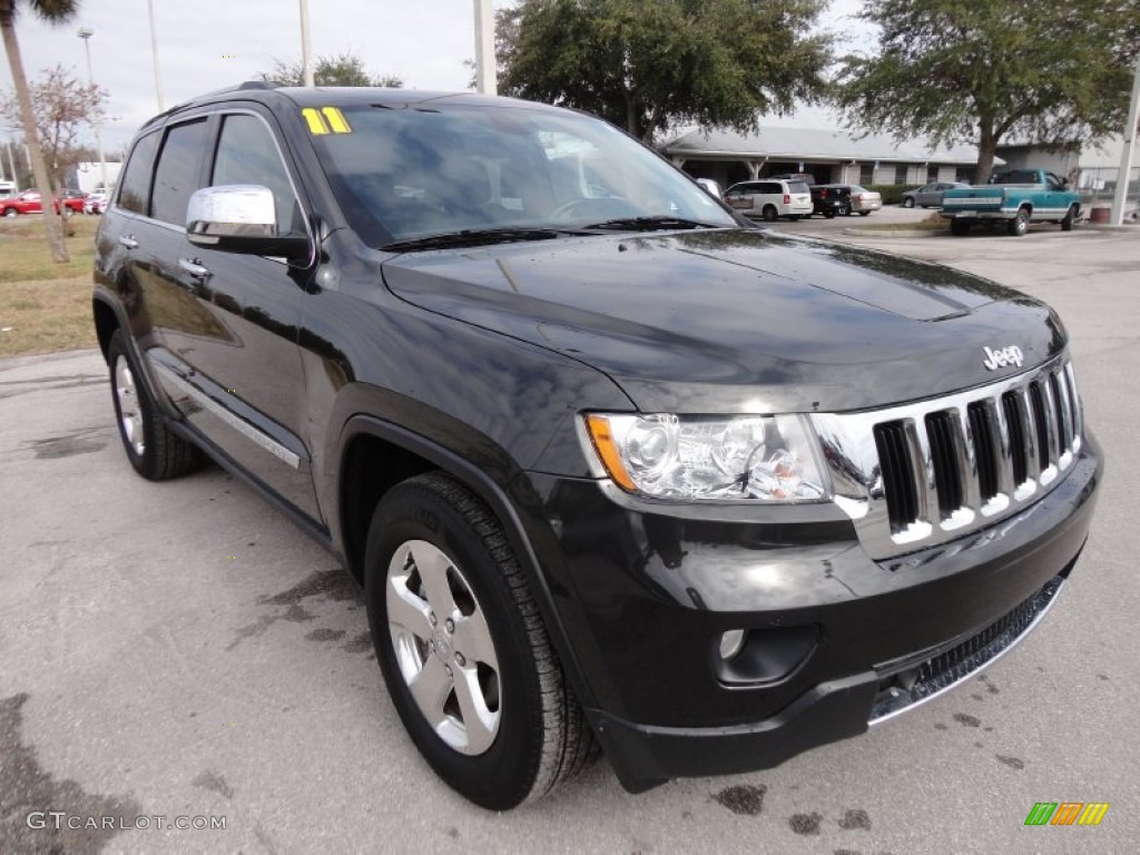 2011 Grand Cherokee Limited 4x4 - Brilliant Black Crystal Pearl / Black photo #11