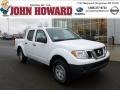 Avalanche White - Frontier S Crew Cab 4x4 Photo No. 1