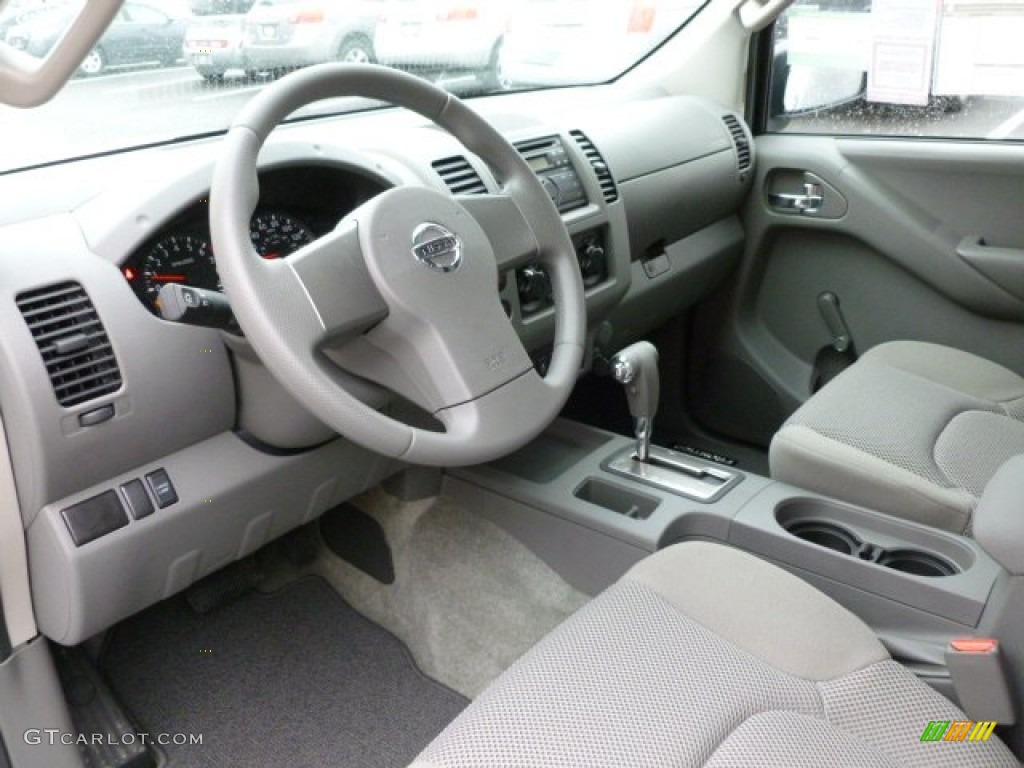 Steel Interior 2012 Nissan Frontier S Crew Cab 4x4 Photo #60317612
