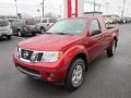 2012 Lava Red Nissan Frontier SV V6 King Cab 4x4  photo #3