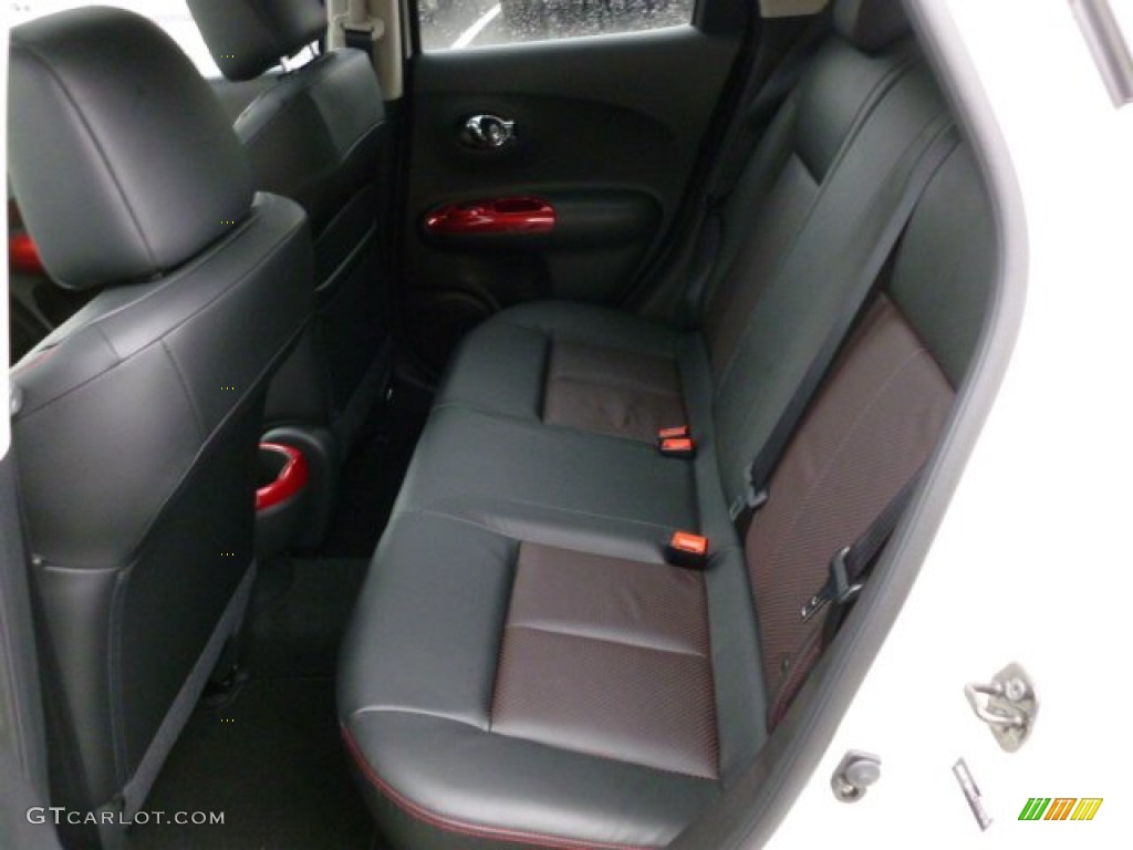 Black/Red Leather/Red Trim Interior 2012 Nissan Juke SL AWD Photo #60317831