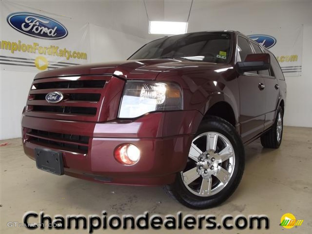 2009 Expedition Limited - Royal Red Metallic / Charcoal Black photo #1