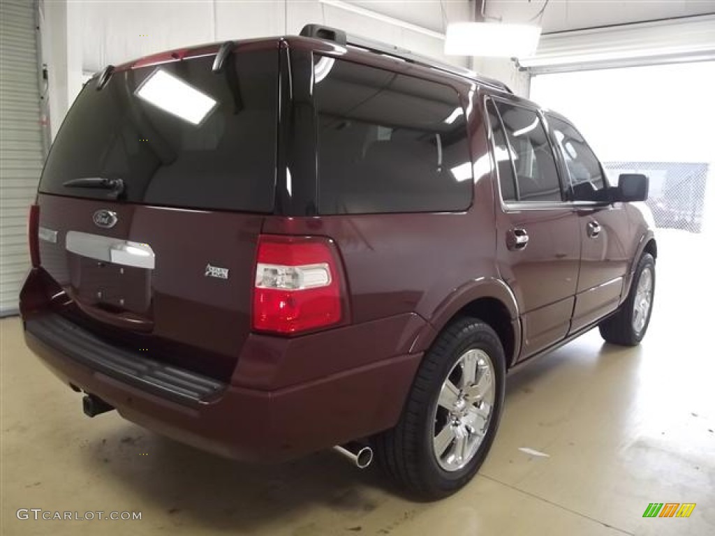 2009 Expedition Limited - Royal Red Metallic / Charcoal Black photo #4