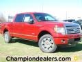 2012 Red Candy Metallic Ford F150 Platinum SuperCrew 4x4  photo #1