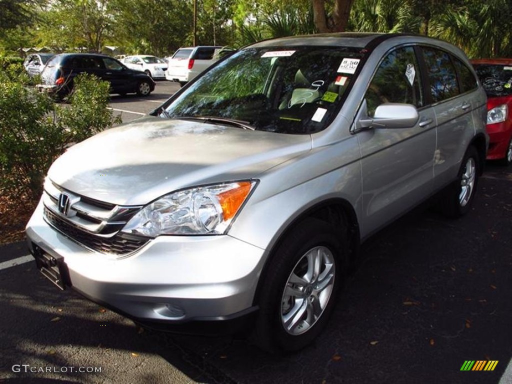 2011 CR-V EX-L - Alabaster Silver Metallic / Gray photo #4