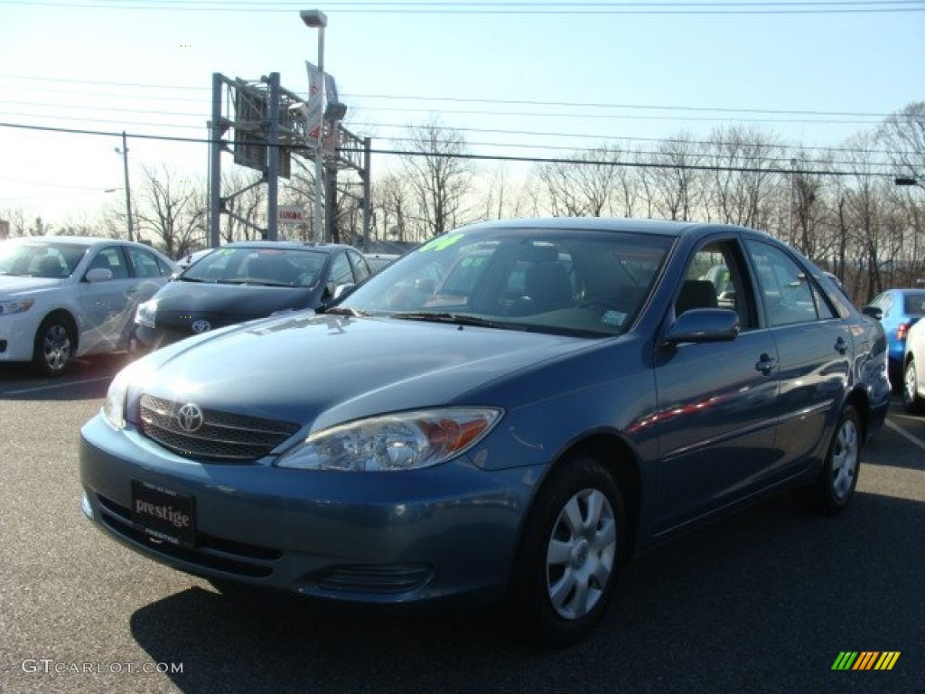 2004 Camry LE - Catalina Blue Metallic / Stone photo #3
