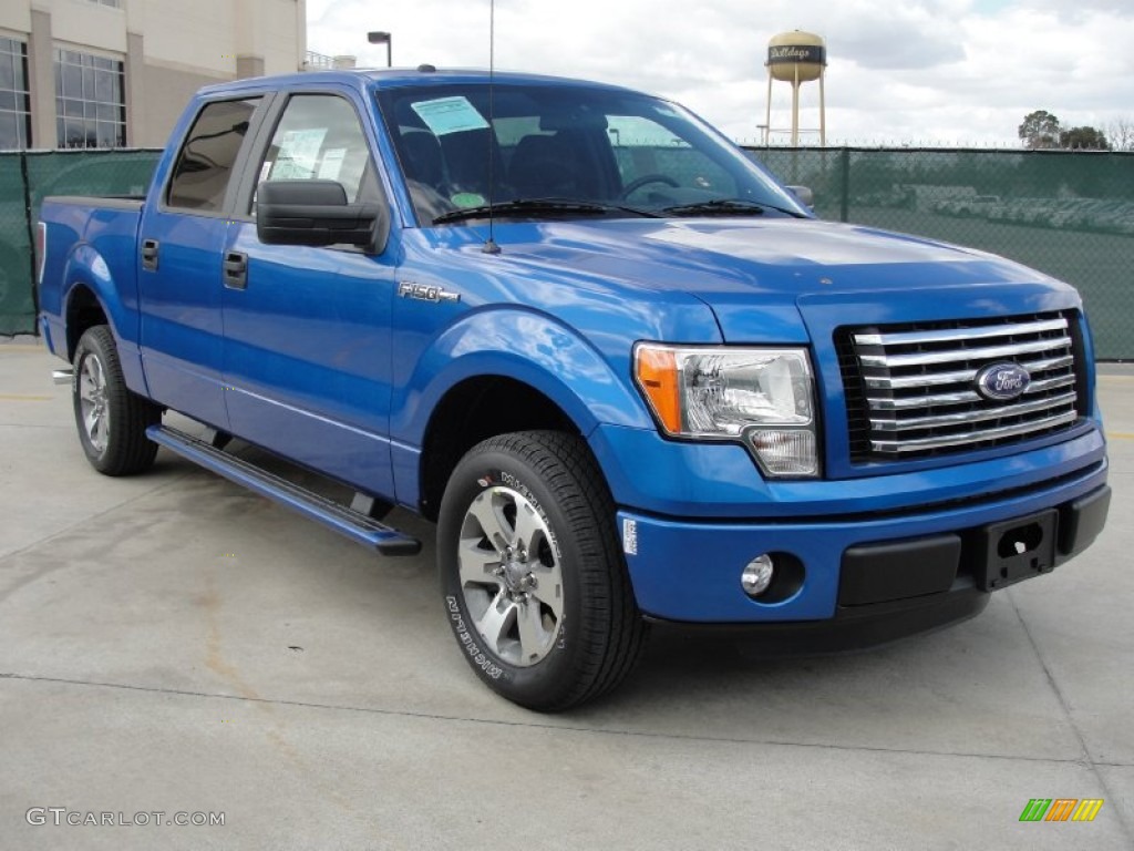 2011 F150 XLT SuperCrew - Blue Flame Metallic / Steel Gray photo #1