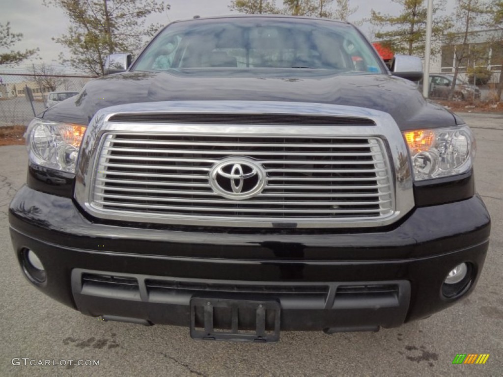 2010 Tundra Limited Double Cab 4x4 - Black / Graphite Gray photo #4