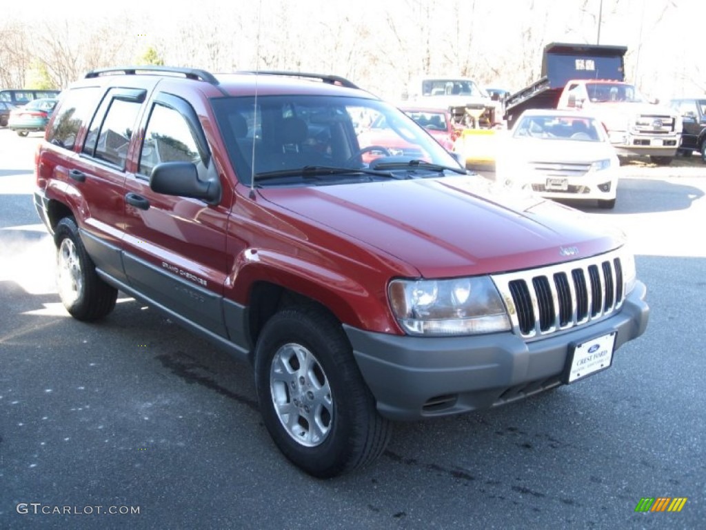 2002 Grand Cherokee Laredo 4x4 - Inferno Red Tinted Pearlcoat / Dark Slate Gray photo #4