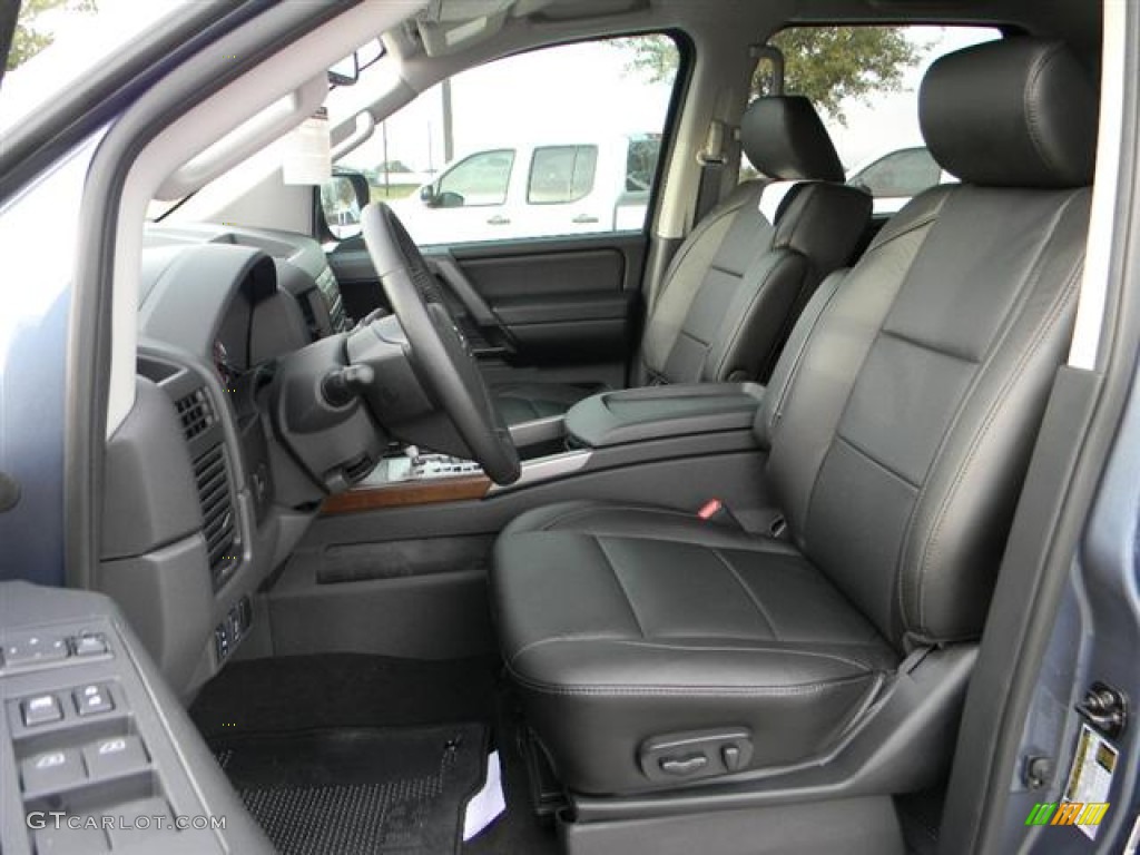 Charcoal Interior 2012 Nissan Titan SL Heavy Metal Chrome Edition Crew Cab Photo #60322727