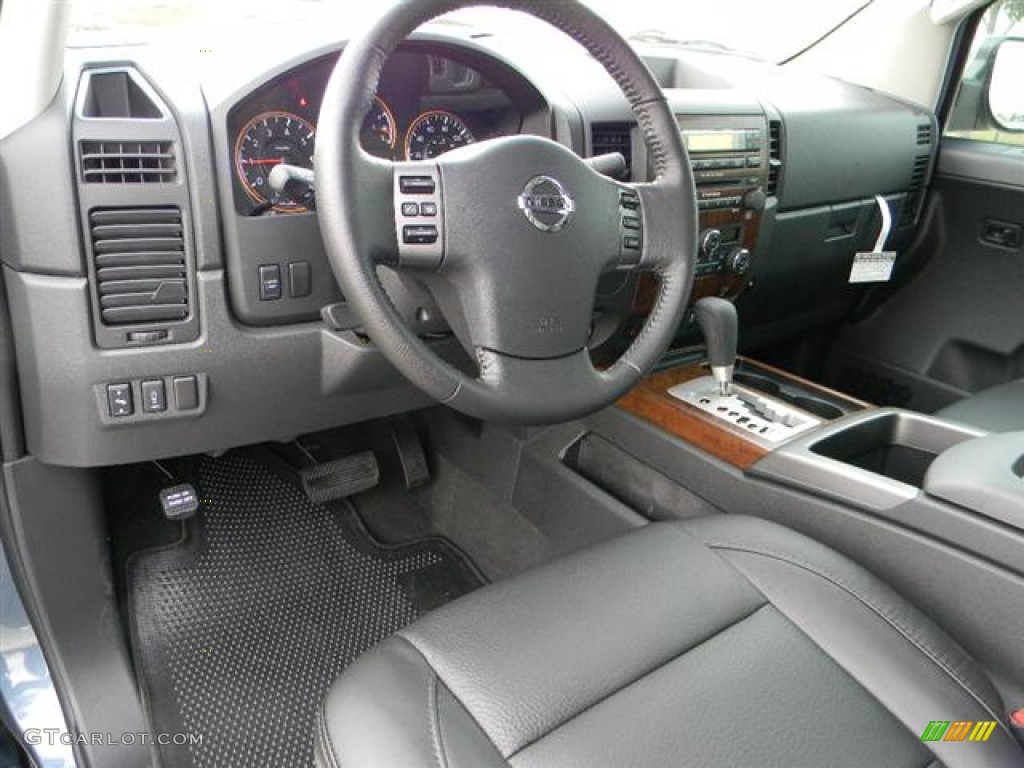 2012 Nissan Titan SL Heavy Metal Chrome Edition Crew Cab Interior Color Photos