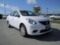 2012 Fresh Powder White Nissan Versa 1.6 SV Sedan  photo #3