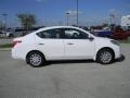 2012 Fresh Powder White Nissan Versa 1.6 SV Sedan  photo #4