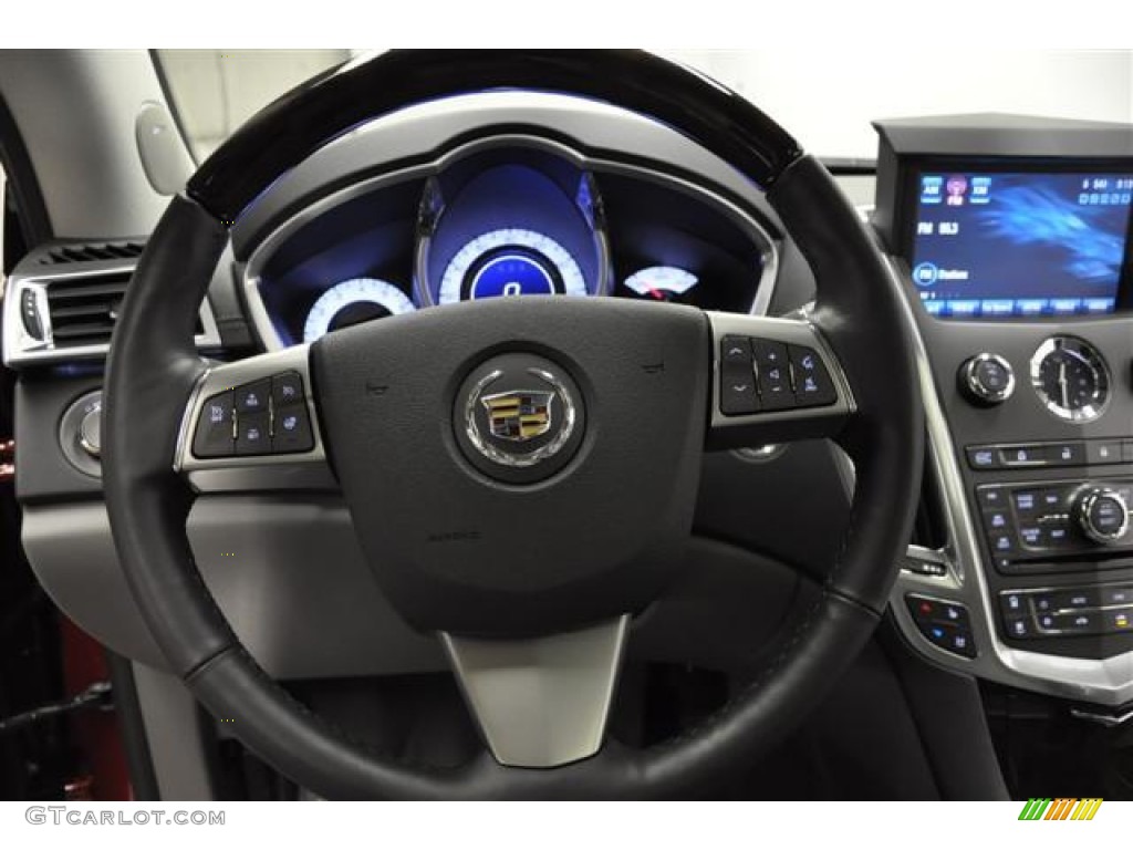 2012 Cadillac SRX Premium AWD Titanium/Ebony Steering Wheel Photo #60323711