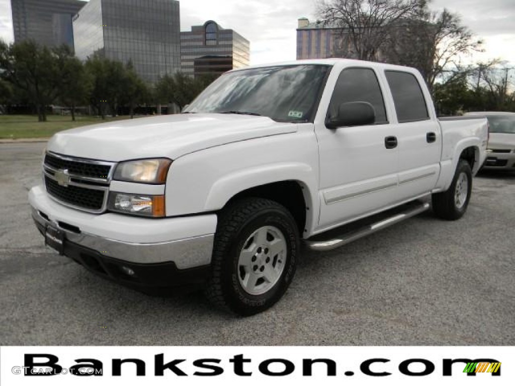 2006 Silverado 1500 Z71 Crew Cab 4x4 - Summit White / Dark Charcoal photo #1