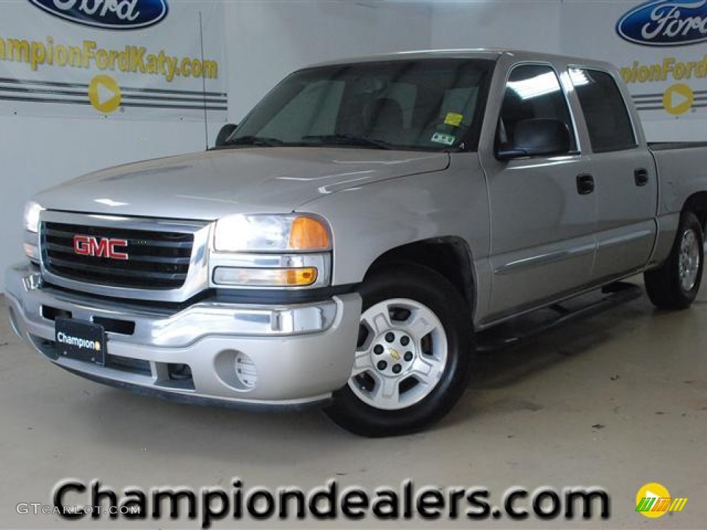 2006 Sierra 1500 SL Crew Cab - Silver Birch Metallic / Dark Pewter photo #1