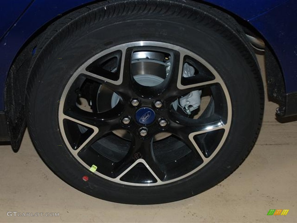 2012 Focus SE Sport Sedan - Sonic Blue Metallic / Two-Tone Sport photo #7