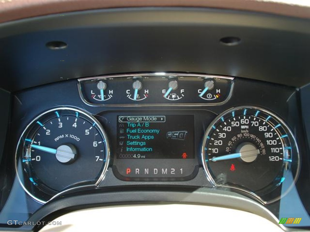 2012 Ford F150 King Ranch SuperCrew 4x4 Gauges Photo #60324947