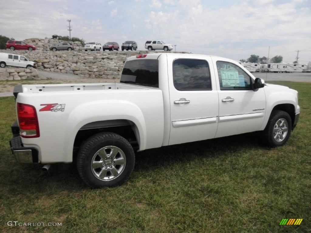 2012 Sierra 1500 SLE Crew Cab 4x4 - White Diamond Tricoat / Ebony photo #22