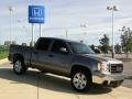 2008 Steel Gray Metallic GMC Sierra 1500 SLE Crew Cab  photo #3