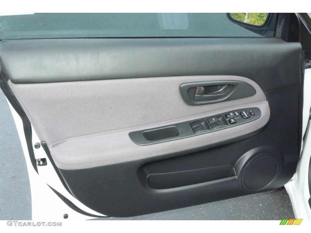 2007 Subaru Impreza WRX Sedan Anthracite Black Door Panel Photo #60326542