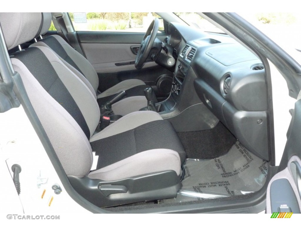 Anthracite Black Interior 2007 Subaru Impreza WRX Sedan Photo #60326546