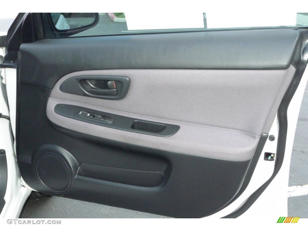 2007 Subaru Impreza WRX Sedan Anthracite Black Door Panel Photo #60326552