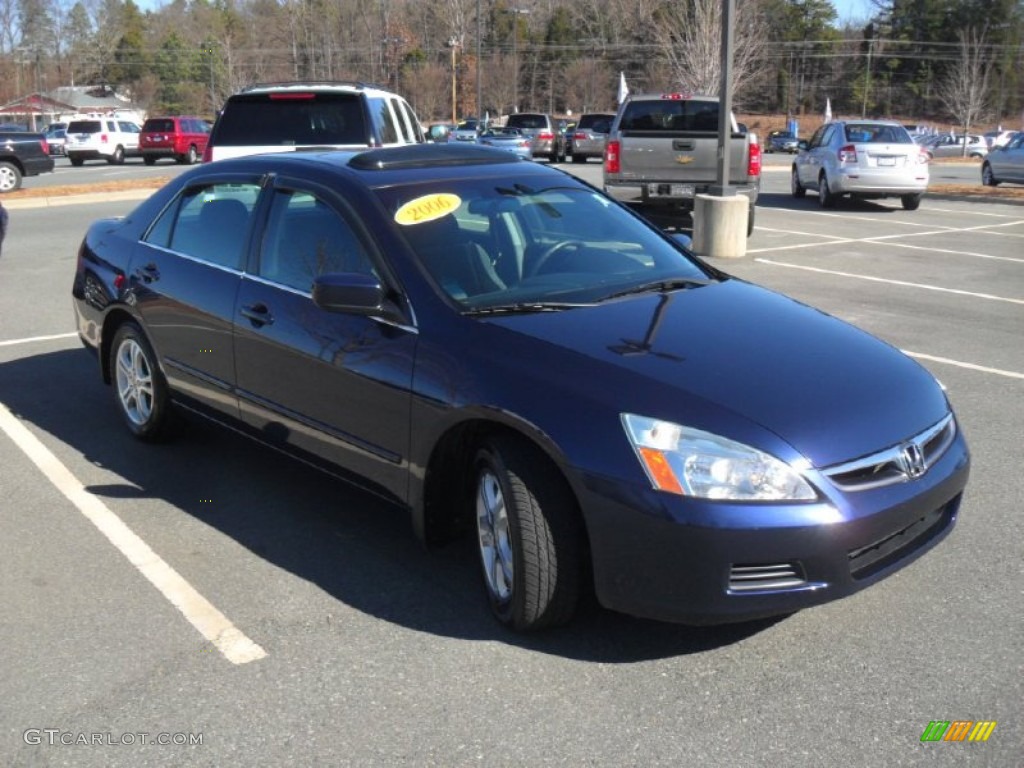 2006 Accord EX Sedan - Royal Blue Pearl / Gray photo #2