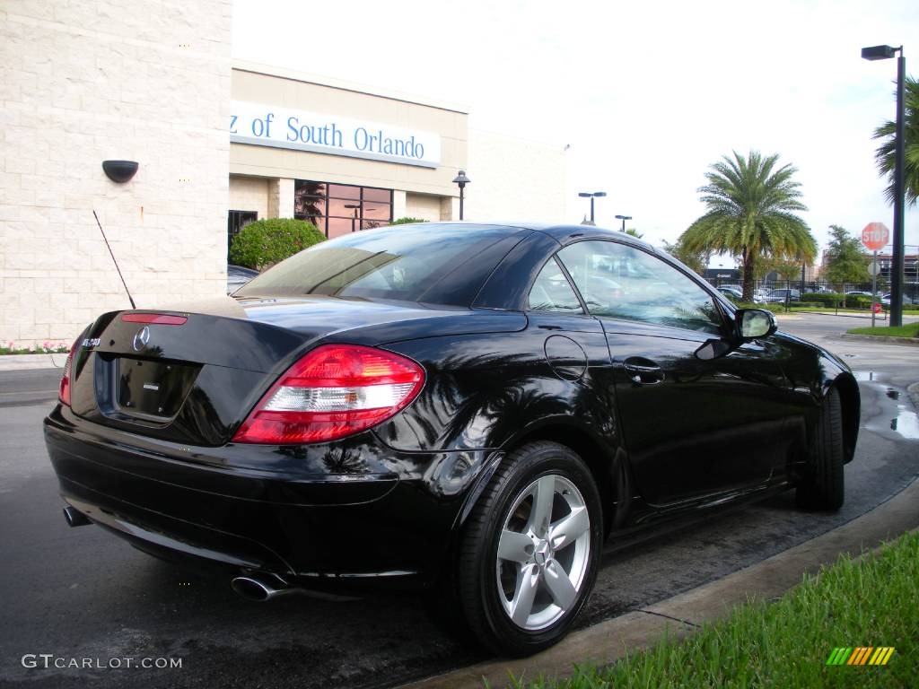 2006 SLK 280 Roadster - Black / Black photo #6