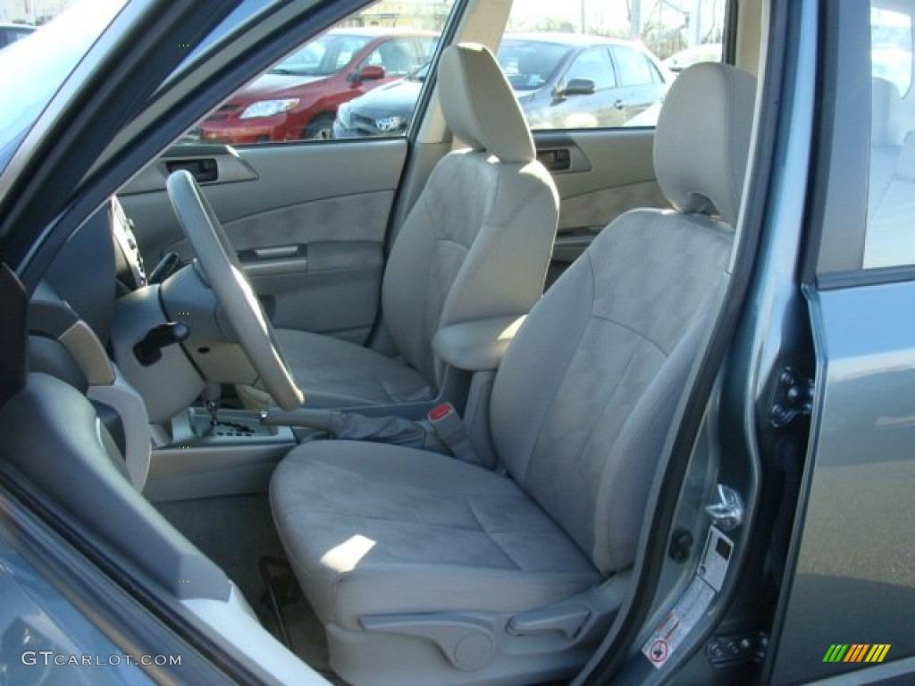 2010 Forester 2.5 X - Sage Green Metallic / Platinum photo #8