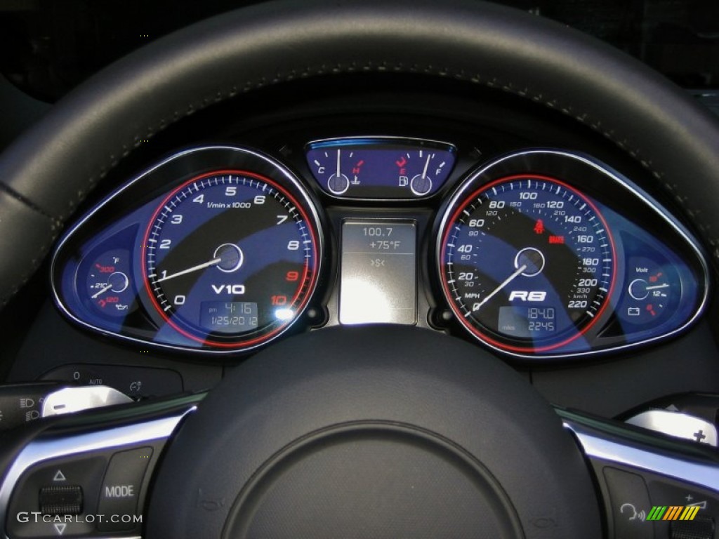 2011 Audi R8 Spyder 5.2 FSI quattro Gauges Photo #60329789